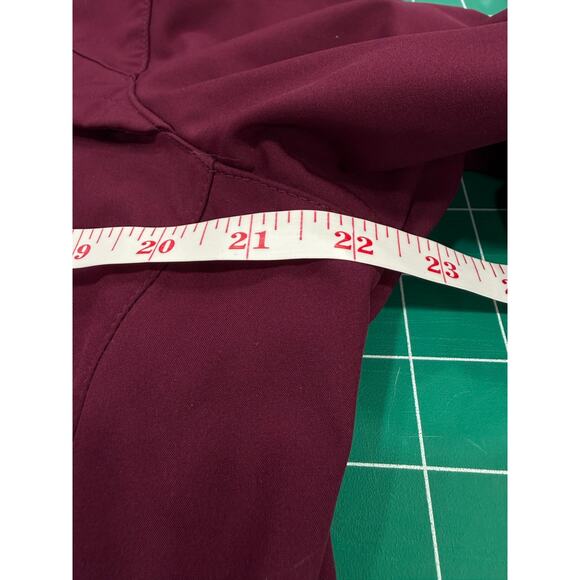 Burgundy Softshell Hooded Lined Outdoor Jacket Womens XL Rustic Ridge Zip Pocket - Picture 9 of 11